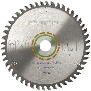 Hoja de sierra Festool HW 160x2,2x20 W48 WOOD FINE CUT