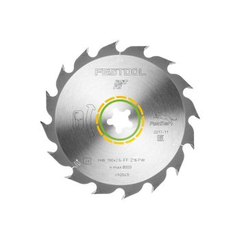 Hoja de sierra Festool HW 190x2,6 FF PW16 WOOD RIP CUT