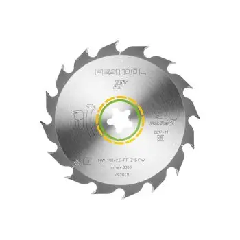 Hoja de sierra Festool HW 190x2,6 FF PW16 WOOD RIP CUT