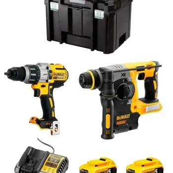 KIT XR 18V Premium HDD & SDS TSTAK = DCD996 + DCH273 + 2BATERIAS 5Ah + CARGADOR + MALETIN TSTAK VI