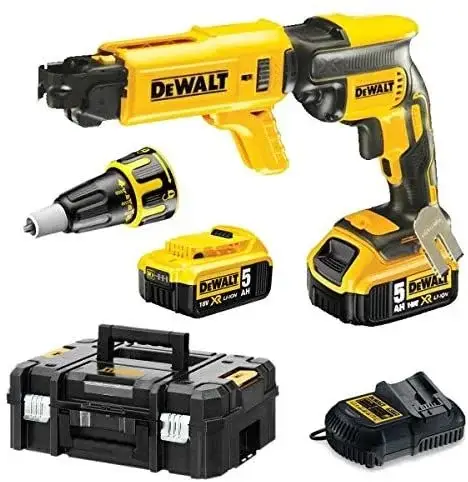 Atornillador Panel yeso sin escobillas XR 18V con 2 baterías Li-Ion 4Ah + Cargador rápido de tornill