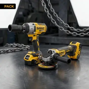 Lote Impacto Industrial: llave de impacto 3/4" 950Nm + mini amoladora XR