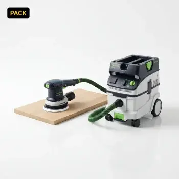 Sistema Festool Lijado Sin Polvo: lijadora ETS EC 150/5 + aspirador CTL 26