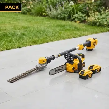 Lote Jardín XR Sin Cable: cortasetos de pértiga + motosierra compacta 18V